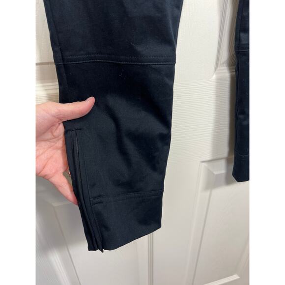 Kate Spade New York Live Colorfully Black Tapered Leg Ankle Zip Pants 4 Small - Picture 4 of 9